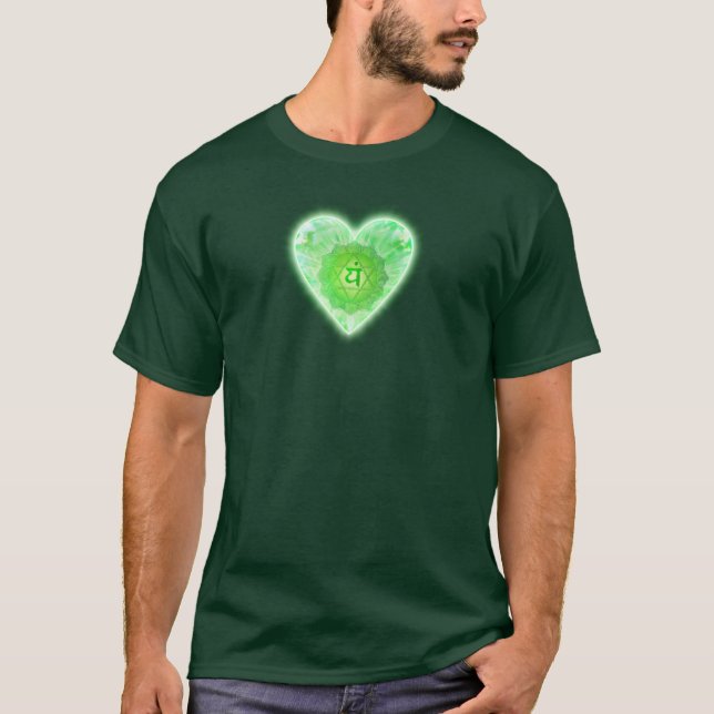 Hjärta Chakra T Shirt (Framsida)