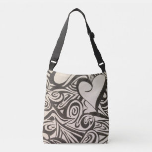 Hjärta Crossbody hänger lös Axelväska
