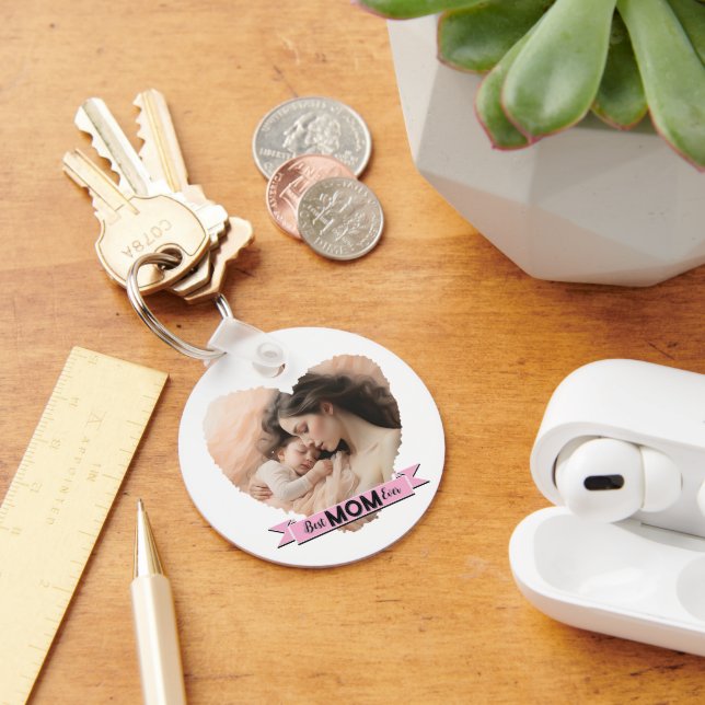 Hjärta dig, bästa Mamma någonsin, menyflikon Nyckelring (Skrivbord)