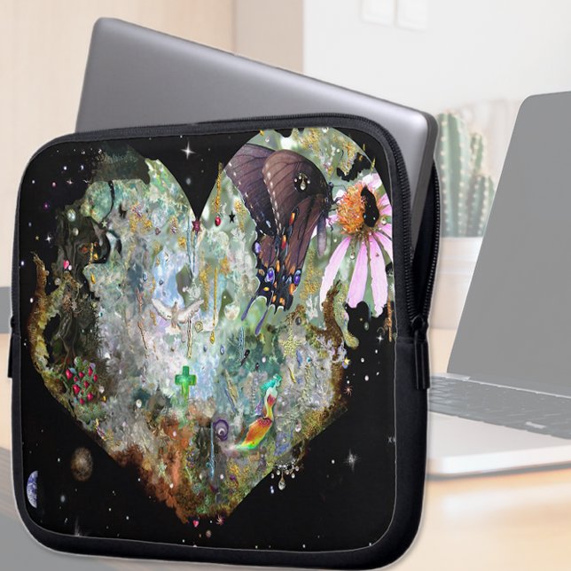 Hjärta din värld 2 laptop fodral (Skapare uppladdad)