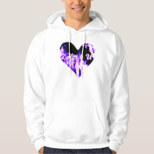 Hjärta en flamma 2 hoade 4 skjortan för U CRPS R Sweatshirt Med Luva