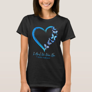 Hjärta Fjäril Autism I April Vi Bär Blått Autis T Shirt