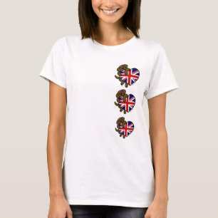 Hjärta för chokladLabrador britt Tee Shirt