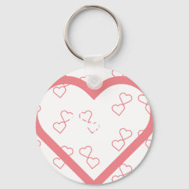 Hjärta för eget namn för baby nyckelring