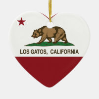 hjärta för gatos för Kalifornien flaggalos