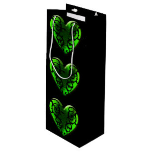 Hjärta för Goth St Patrick daggrönt boxas