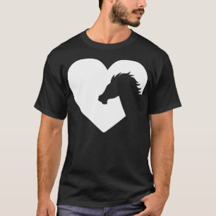 Hjärta för hästar som kör lärare t shirt