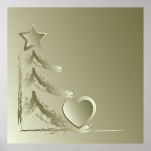 Hjärta för jul poster