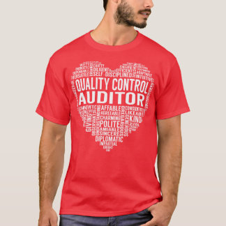 Hjärta för kvalitetskontroll t shirt