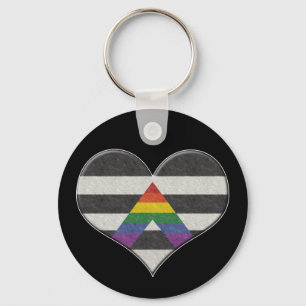 Hjärta för LGBT-bundsförvantpride Nyckelring