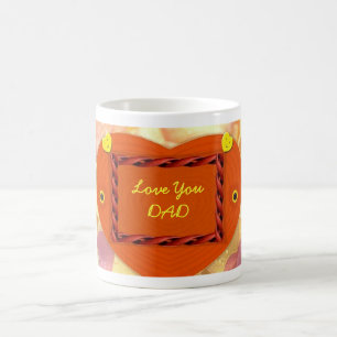 Hjärta för pappa kaffemugg