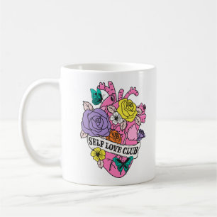 Hjärta för självständig Kärlek Klubb Kaffemugg