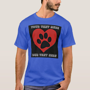 HJÄRTA FÖR TRYCK FÖR PERSONLIGLOGOTYPTASS T SHIRT