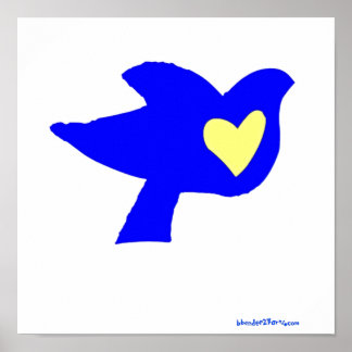 hjärta för Ukraina Poster