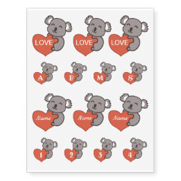 Hjärta för valentinKoalakärlek