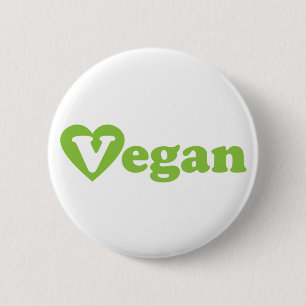 Hjärta för Vegantextgrönt Knapp
