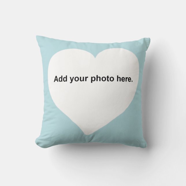 Hjärta formar tillfogar ditt foto kudder kudde (Framsida)