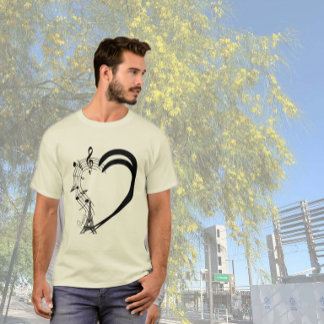Hjärta fullt av musik t shirt