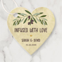 Hjärta genomflutet av kärlek Olivolja Rustik Bröll