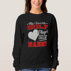 Hjärta.. Golf Player kallar mig Nanny T Shirt