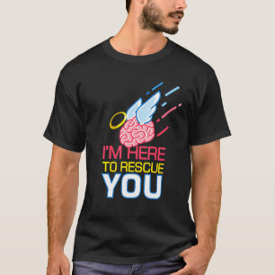 Hjärta här för att Rädding dig i neurologen Neuros T Shirt
