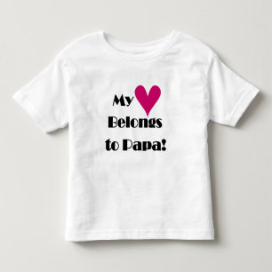 Hjärta hör hemma till pappaTshirts och gåvor Tröja