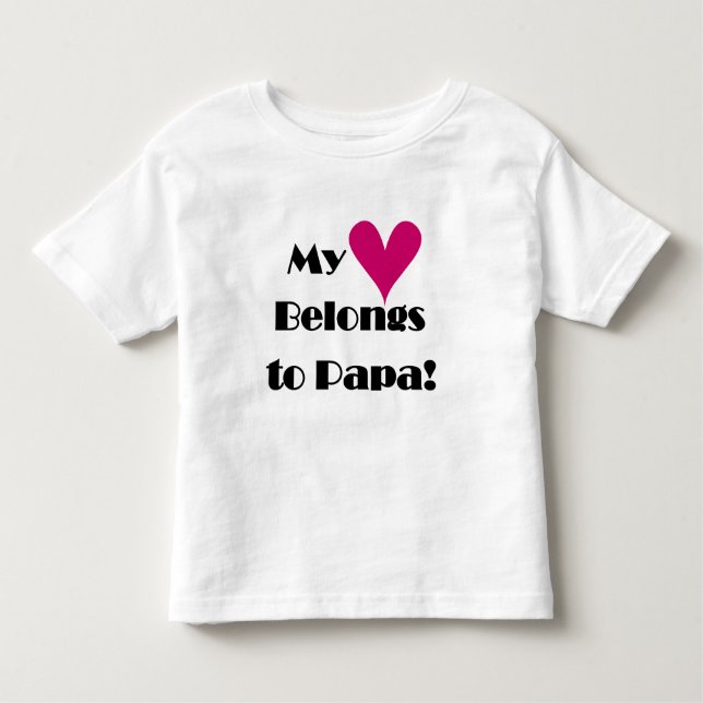Hjärta hör hemma till pappaTshirts och gåvor Tröja (Framsida)