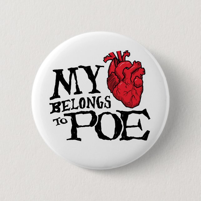 Hjärta hör hemma till Poe knäppas Knapp (Framsida)