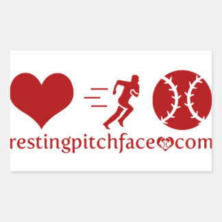 Hjärta, Hustle, HBP-märke Rektangulärt Klistermärke