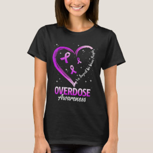 Hjärta i augusti Vi Bära Lila Överdosering Medvete T Shirt