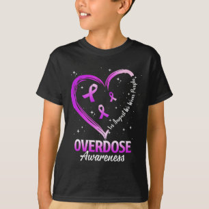 Hjärta i augusti Vi Bära Lila Överdosering Medvete T Shirt