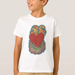 Hjärta i Beat Doodles for Music Älskare T Shirt