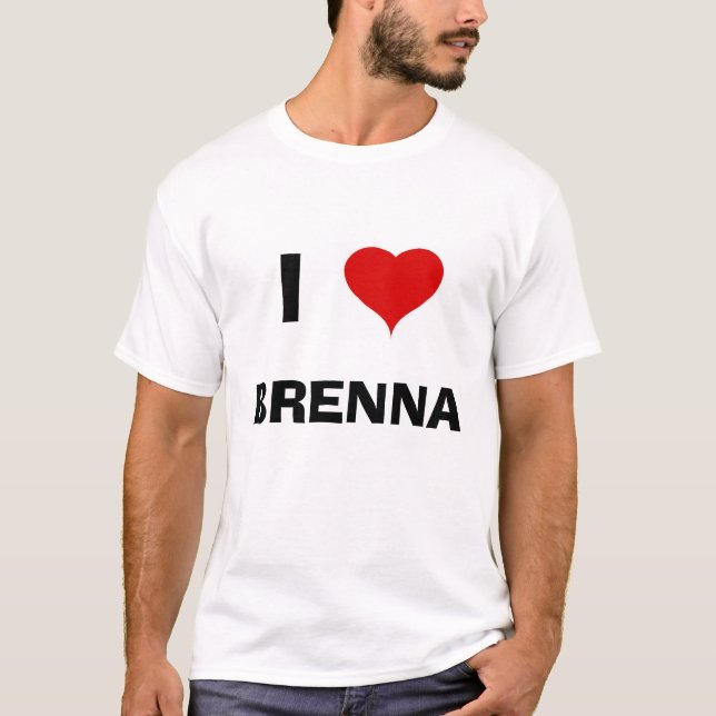 Hjärta I, BRENNA Tee Shirt (Framsida)