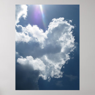 Hjärta i den 1) affischen för himmel ( poster