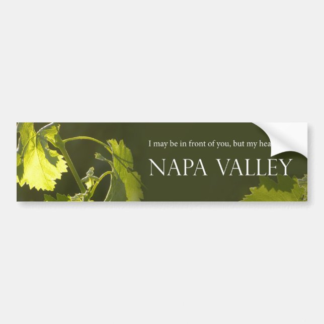 Hjärta i den Napa Valley bildekalet Bildekal (Framsidan)