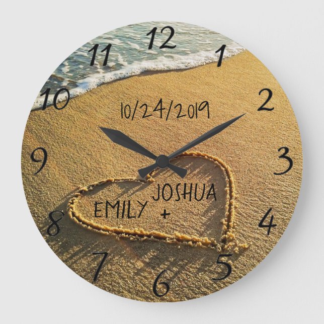 Hjärta i det tropiska hav för Sandstrandkusten Stor Klocka (Framsida)