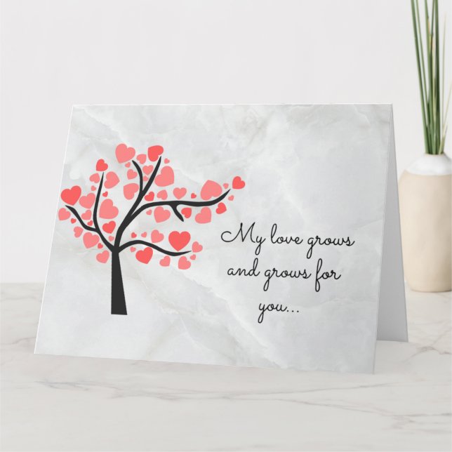 HJÄRTA I ETT TRÄD-KORT KORT (Framsida)