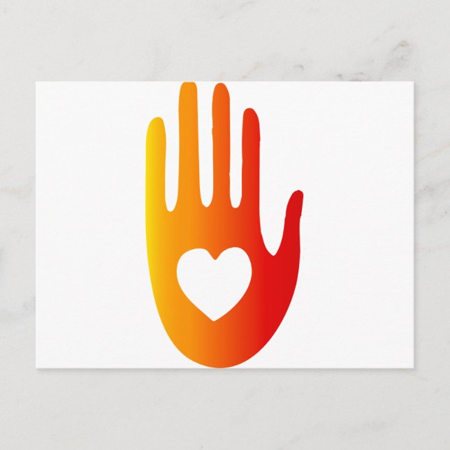 Hjärta i Hand Vykort (Framsida)