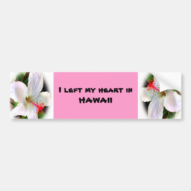 Hjärta i Hawaii-stötdekal Bildekal (Framsidan)