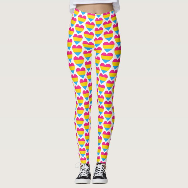 Hjärta i Heart (Heart) Pride (HBT) Mönster Leggings (Framsida)