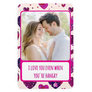 Hjärta i Lila när du är flexibel Magnet