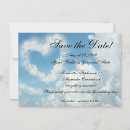 Hjärta i molnen Spara datumet