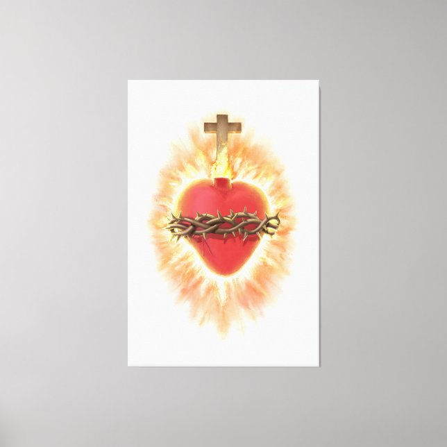 Hjärta Jesu Canvastryck (Framsida)