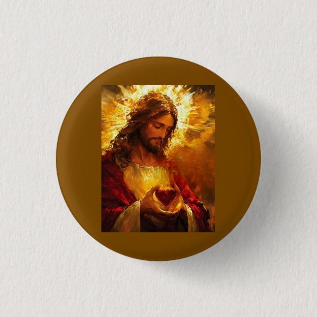 Hjärta Jesu  Knapp (Framsida)