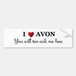 hjärta/kärlek AVON - fråga hur Bildekal