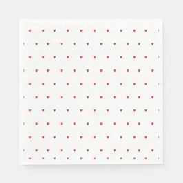 Hjärta & Kärlek Bröllopsfest med valentinstema Pappersservett