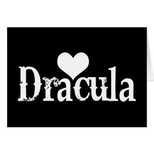 Hjärta (kärlek) Dracula Hälsningskort
