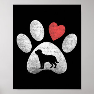 Hjärta Kärlek Hund Labradoodle Labradoodle Alla Hj Poster