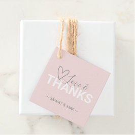Hjärta Kärlek och Tacksamhet Förmånsetiketter Gåvor Etiketter