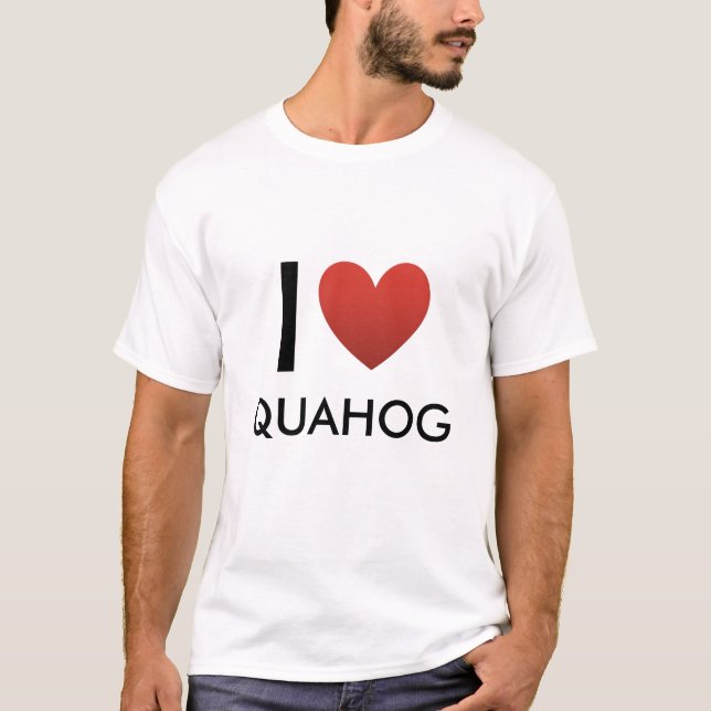 Hjärta kopierar, I, QUAHOG T-shirt (Framsida)